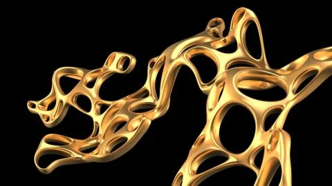 Abstract shape background. 3d illustration, 3d rendering. Stock-Illustration