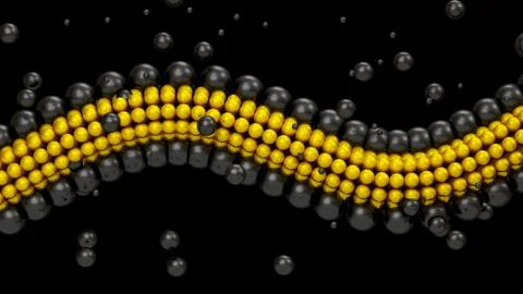 Abstract shape background. 3d illustration, 3d rendering. Stock Illustration