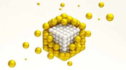 Abstract shape background. 3d illustration, 3d rendering. Stock Illustration