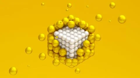 Abstract shape background. 3d illustration, 3d rendering. イラスト素材