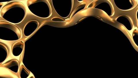 Abstract shape background. 3d illustration, 3d rendering. Stock Illustration