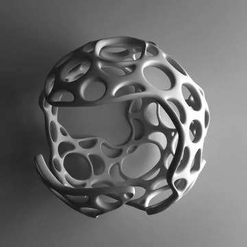 Abstract shape background. 3d illustration, 3d rendering. Иллюстрация