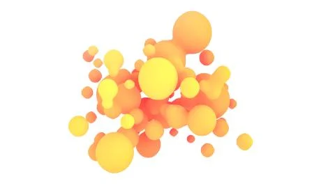 Abstract shape background. 3d illustration, 3d rendering. Stockillustratie