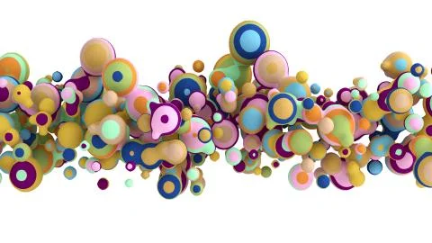 Abstract shape background. 3d illustration, 3d rendering. イラスト素材