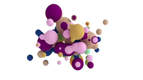 Abstract shape background. 3d illustration, 3d rendering. Иллюстрация