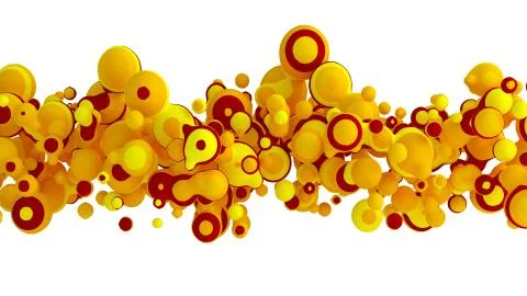 Abstract shape background. 3d illustration, 3d rendering. Stock Illustration