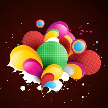 Abstract shape background Illustrazione stock