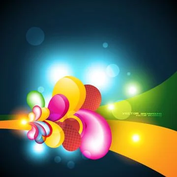Abstract shape background Stock Illustration