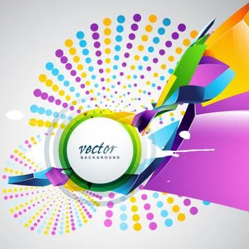 Abstract shape background Stock Illustration