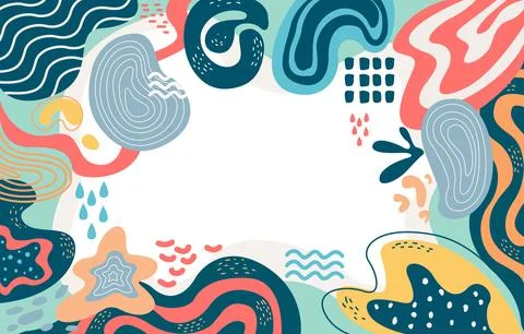 Abstract Shape Background 库存插图