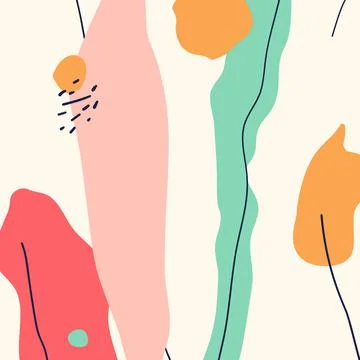 Abstract shape background or pattern. Creative modern graphic design template Illustrazione stock