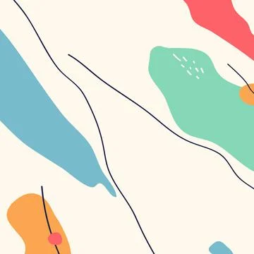 Abstract shape background or pattern. Creative modern graphic design template Illustrazione stock