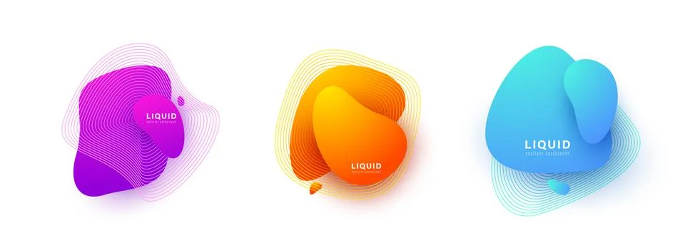 Abstract shape background vector illustration with graphic elements, gradient Stock Illustration