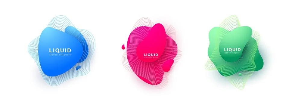 Abstract shape background vector illustration with graphic elements, gradient Stockillustratie