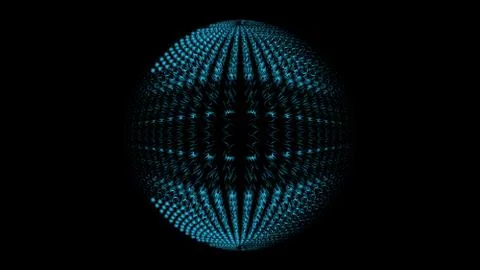 An abstract shape on black background Stock Illustration