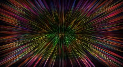 An abstract shape on black background Stock Illustration