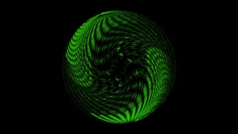 An abstract shape on black background Stock Illustration