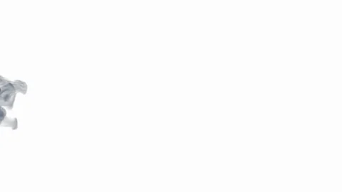 Abstract shape of black ink dissolve in water Video stock 123898994