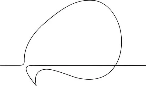 Abstract shape with curved line Vector Stock Illustration
