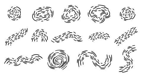 Abstract shape dashed line element vector illustration イラスト素材