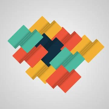 Abstract shape design. Universal modern composition. Background with copyspac Stock Illustration