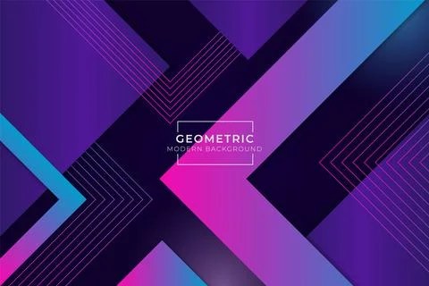 Abstract Shape Diagonal Geometric Modern Blue and Pink Background Glow In The Illustrazione stock