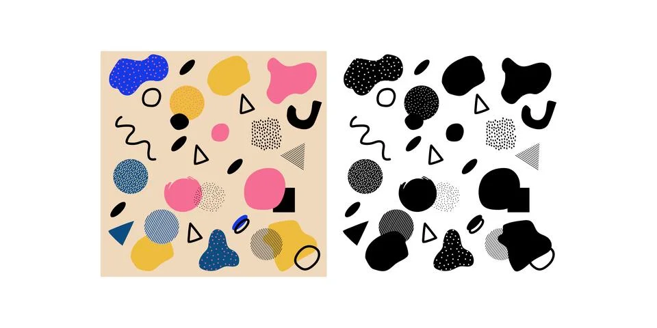 Abstract Shape Elements Illustrazione stock