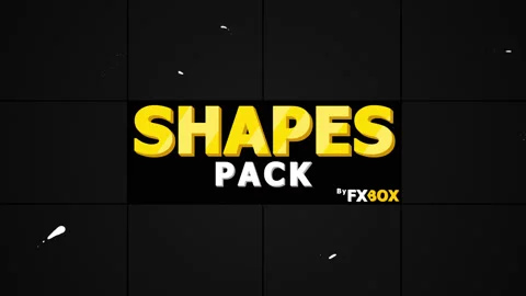 Abstract Shape Elements Pack Stock Footage 130913832