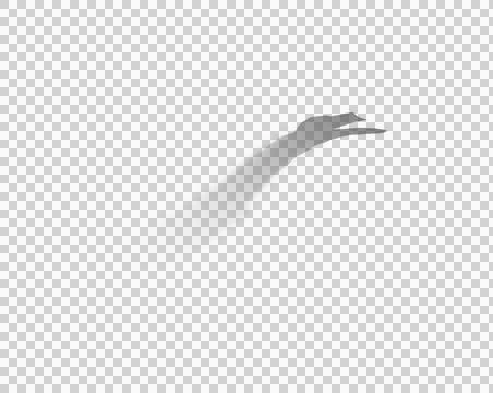 Abstract shape is extending like tentacle with split beak in flat design on Stock Photos