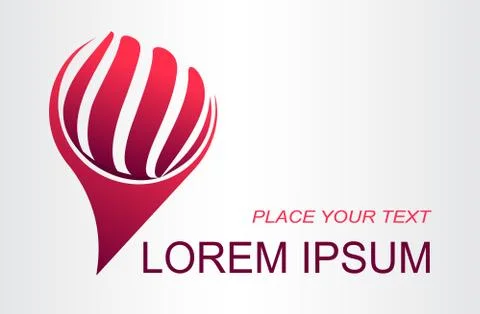 Abstract shape flame. Illustrazione stock