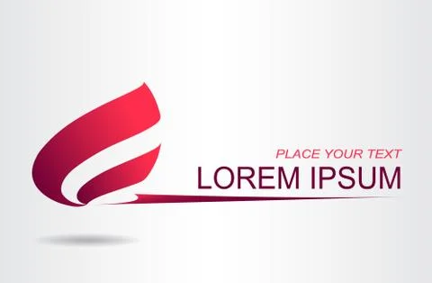 Abstract shape flame. Illustrazione stock