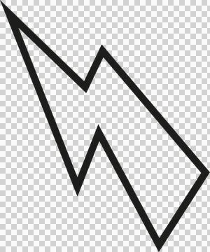 Abstract shape is floating on transparent canvas in flat design with zigzag 스톡 일러스트