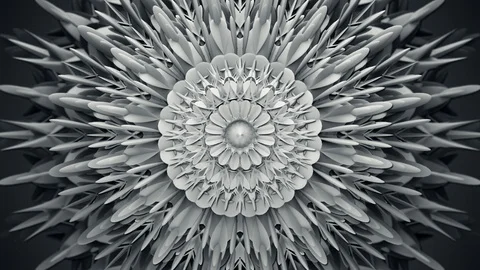 Abstract Shape Floral Background Loop Stock-Footage 129410867