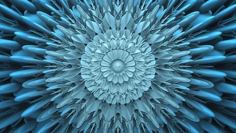 Abstract Shape Floral Background Loop Stock Footage 129453925