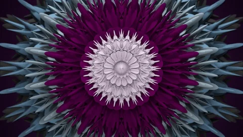 Abstract Shape Floral Background Loop Stock Footage 129453976