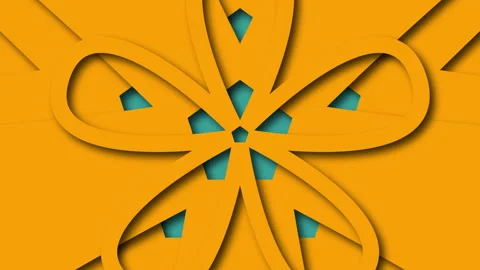 Abstract shape flower Stock Footage 312821196