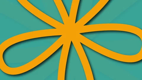 Abstract shape flower Stock Footage 312821273