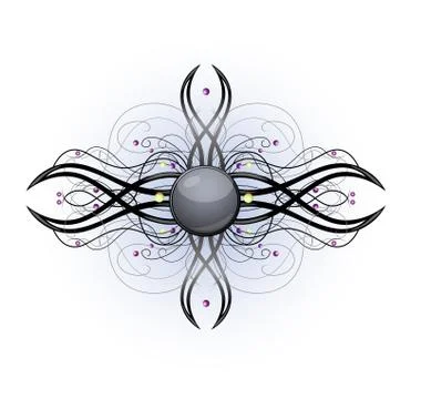 Abstract shape with frame Stock Illustration