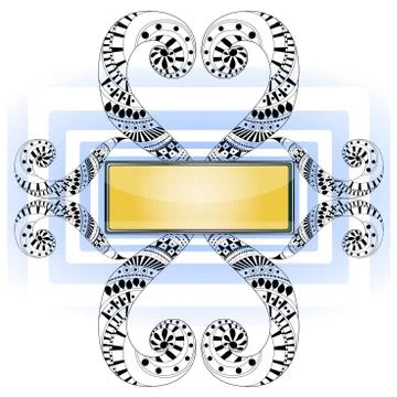 Abstract shape with frame Stock Illustration