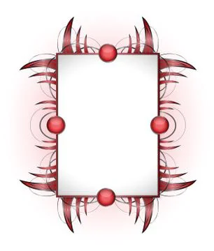 Abstract shape with frame Stock Illustration