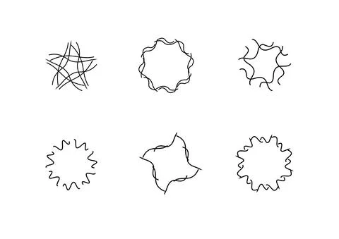 Abstract shape frame vector isolated on white background ep01 Stock Illustration