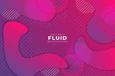 Abstract Shape Gradient Background Dynamic Fluid Purple and Pink with Bubble Stock Illustration