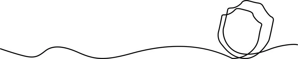 Abstract shape on horizon Vector Stock Illustration