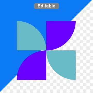 Abstract shape icons 스톡 일러스트