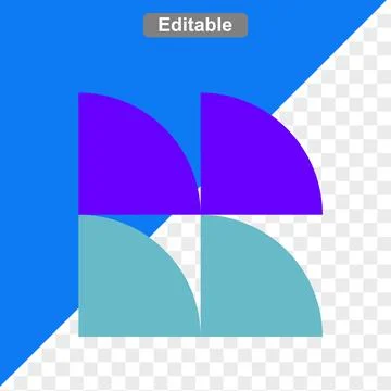 Abstract shape icons Stock Illustration