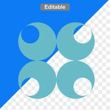 Abstract shape icons 스톡 일러스트