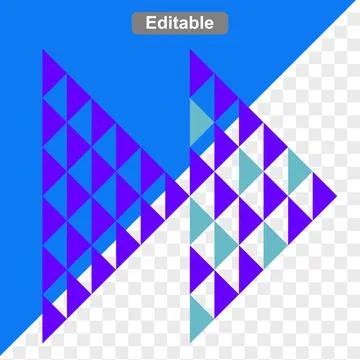 Abstract shape icons Stock Illustration