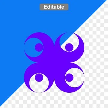 Abstract shape icons Stock-Illustration