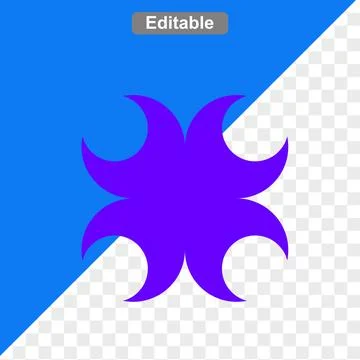 Abstract shape icons Stock Illustration