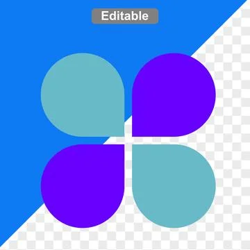 Abstract shape icons 스톡 일러스트